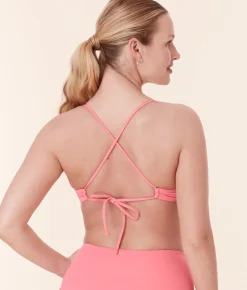 The Elwood Bikini Top - Eco Nylon - Petal