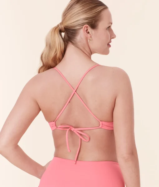 The Elwood Bikini Top - Eco Nylon - Petal