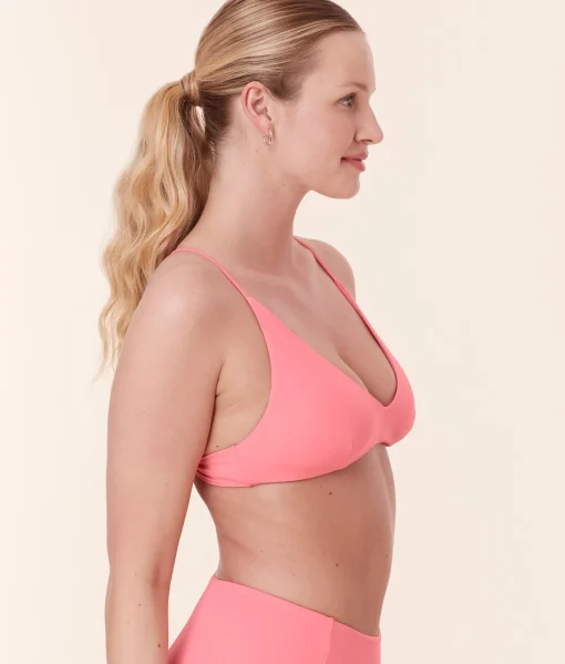 The Elwood Bikini Top - Eco Nylon - Petal