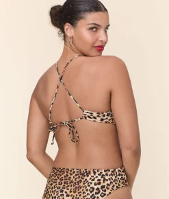 The Elwood Bikini Top - Eco Nylon - Leopard