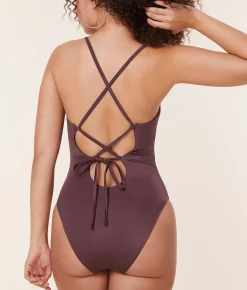 The Fiji One Piece - Satin - Licorice - Classic