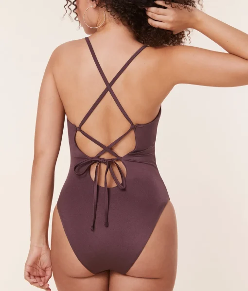 The Fiji One Piece - Satin - Licorice - Classic