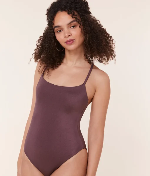 The Fiji One Piece - Satin - Licorice - Classic