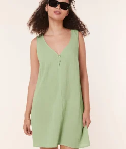 The Frades Mini Dress - Cotton Gauze - Ambrosia