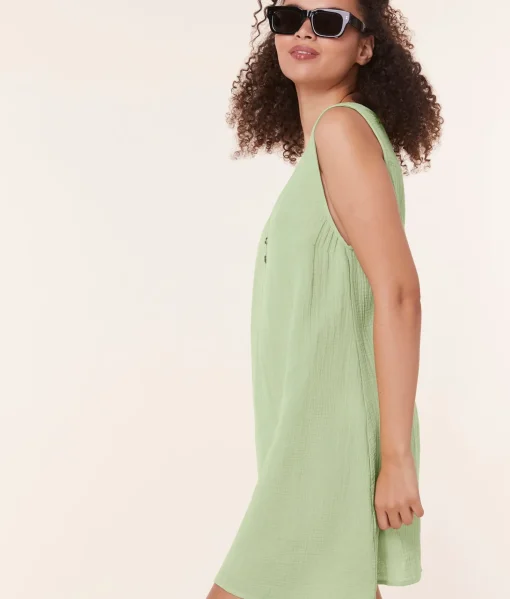 The Frades Mini Dress - Cotton Gauze - Ambrosia