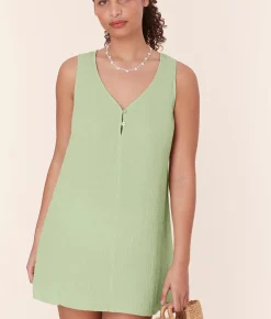 The Frades Mini Dress - Cotton Gauze - Ambrosia