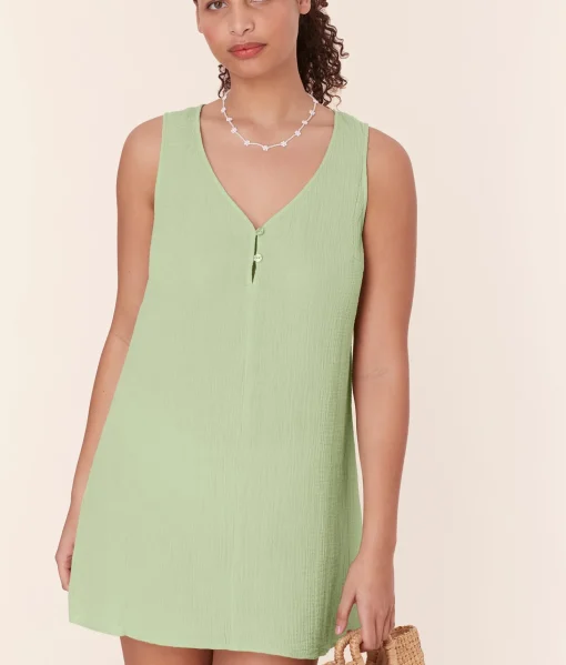 The Frades Mini Dress - Cotton Gauze - Ambrosia