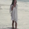 The Handloom Ava Kimono - White Stripes