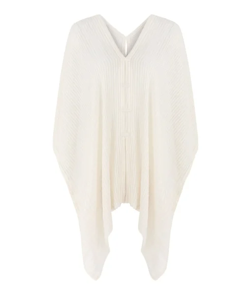 The Handloom Ava Kimono - White Stripes