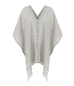 The Handloom Ava Kimono - Black Stripes
