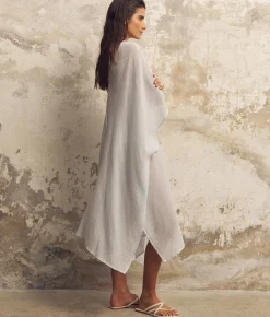 The Handloom Bodrum Kaftan - Baby Blue