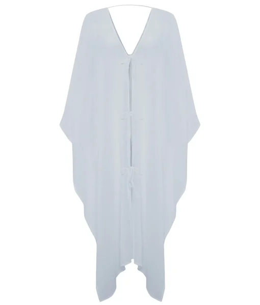 The Handloom Bodrum Kaftan - Baby Blue