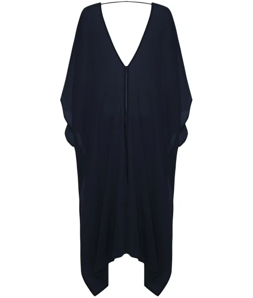 The Handloom Bodrum Kaftan - Navy