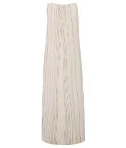 The Handloom Day Break Dress - Natural With Stripes