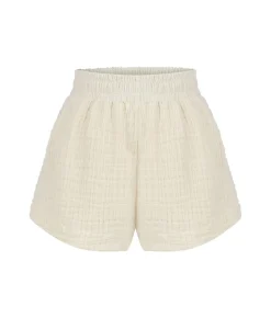 The Handloom Echo Boy Short - Natural With Stripes