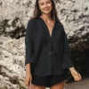 The Handloom Echo Maxi Shirt - Black