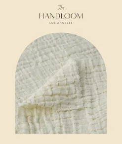 The Handloom Echo Maxi Shirt - Natural With Stripes