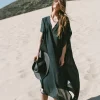 The Handloom Ela Kaftan - Black