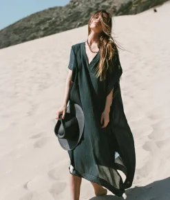 The Handloom Ela Kaftan - Black