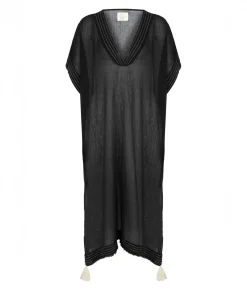 The Handloom Ela Kaftan - Black
