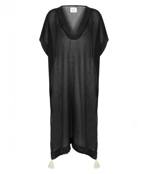 The Handloom Ela Kaftan - Black