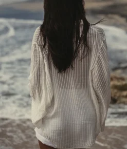 The Handloom Sade Top - White Stripes