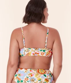 The Havana Bikini Top - Eco Nylon - Bird Floral