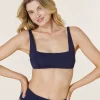 The Havana Bikini Top - Flat - Navy