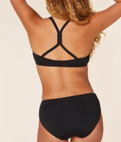 The Hipster Bikini Bottom - Eco Nylon - Black