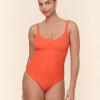 The Honolulu One Piece - Eco Ribbed - Vermillion - Classic