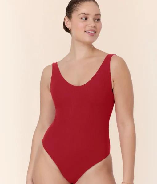 The Ibiza One Piece - Eco Ribbed - Flame - Classic