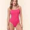 The Jetties One Piece - Eyelet - Begonia - Classic