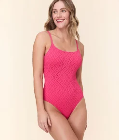The Jetties One Piece - Eyelet - Begonia - Classic