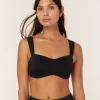 The Kalama Bikini Top - Eco Nylon - Black