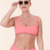 The Kalama Bikini Top - Eco Nylon - Petal