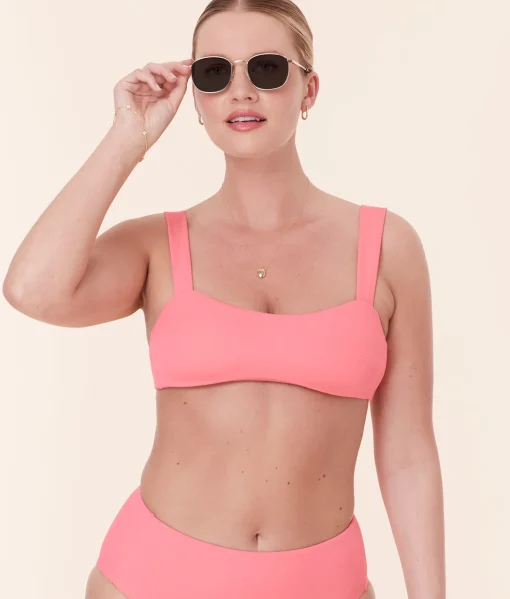The Kalama Bikini Top - Eco Nylon - Petal