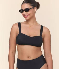 The Kalama Bikini Top - Eco Nylon - Black