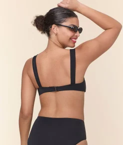 The Kalama Bikini Top - Eco Nylon - Black