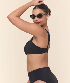 The Kalama Bikini Top - Eco Nylon - Black