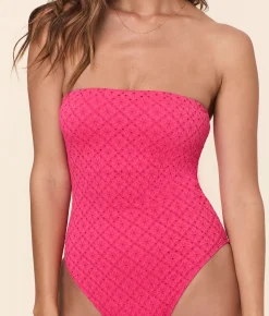 The Kauai One Piece - Eyelet - Begonia - Classic