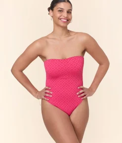 The Kauai One Piece - Eyelet - Begonia - Classic