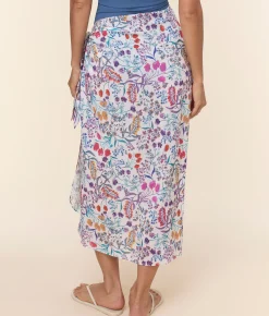 The Long Flores Sarong - Lightweight Rayon - Botanical Floral