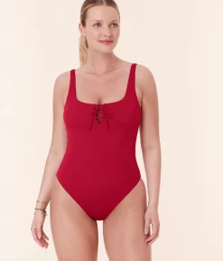 The Macao One Piece - Eco Nylon - Garnet - Classic