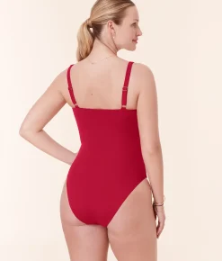 The Macao One Piece - Eco Nylon - Garnet - Classic