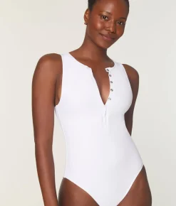 The Malibu One Piece - Eco Nylon - White - Classic