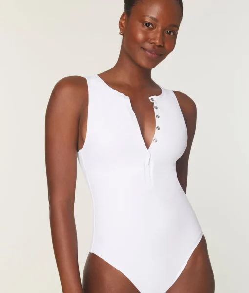 The Malibu One Piece - Eco Nylon - White - Classic
