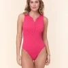 The Malibu One Piece - Eyelet - Begonia - Classic