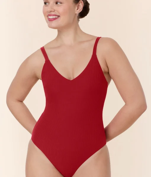 The Marco One Piece - Eco Ribbed - Flame - Classic