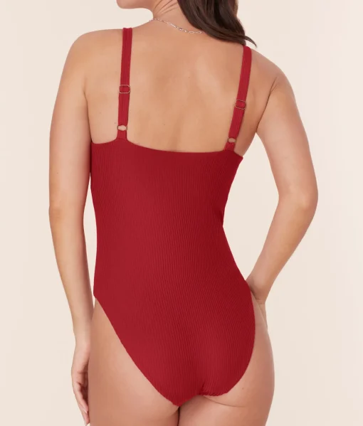 The Marco One Piece - Eco Ribbed - Flame - Classic