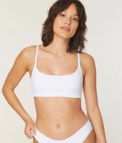 The Maui Bikini Top - Eco Nylon - White